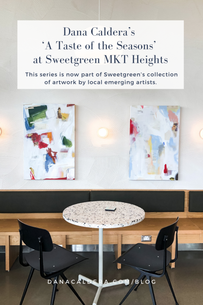 Blog post image for dana caldera’s art at Sweetgreen MKT heights